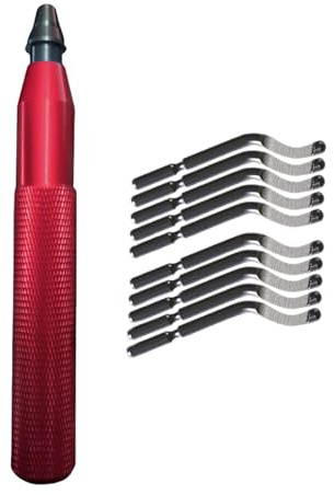Tagliabordi Utensile Artigianale Per Sbavatura Del Legno Con Fresa A Mano In Metallo Con Comoda Impugnatura Per Uso Domestico E Scolastico Sbavatore In Plastica