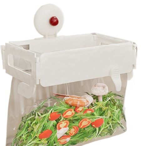 Holdes Porte-Sac Poubelle,Rack À Déchets Pliable Pour Cuisine - Support Détachable Murale Pour Sacs Poubelle Cuisine Buanderie Extérieur Camping-Car