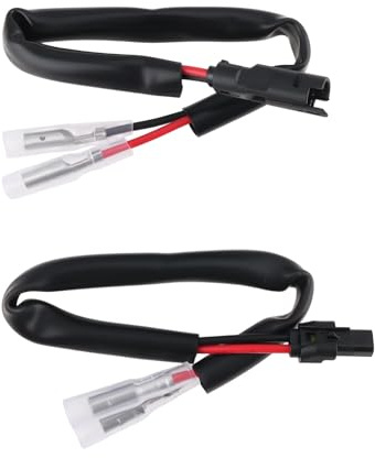 EMSea 2-poliges Motorrad-Blinker-Adapterkabel (Stecker/Buchse) 20627N 180 Mm Kompatibel mit Aprilia Typ 5