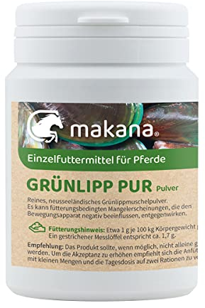 Makana Grünlipp PUR, Grünlippmuschel Pulver, 100 g Dose
