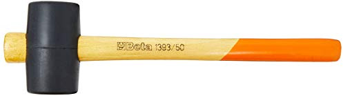 Beta 1393 50 - Mazzuole con doppia testa in gomma dura e manico in legno