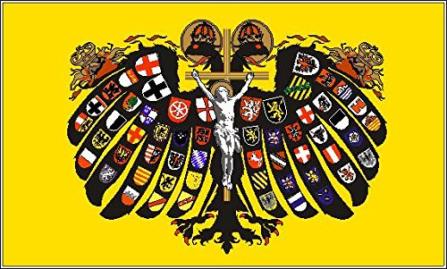 U24 Bandiera Quate rnionen Aquila Sacro Romano Impero tedesco Nation 90 x 150 cm