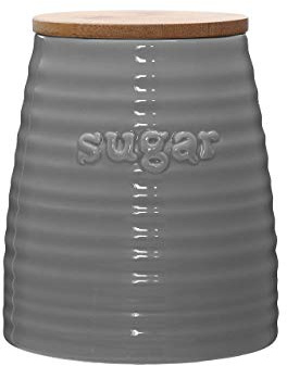 Premier Housewares Winnie Teedose, Keramik, grau, 12 x 12 x 14 cm, Dolomit, 12x12x14