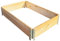 DTZ Palettenrahmen Aufsatzrahmen Hochbeet Gartenbeet Stapelrahmen (120x80x20 cm)