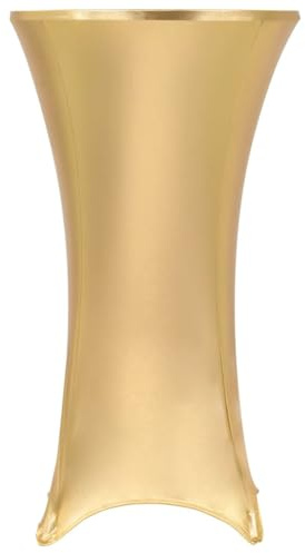 vidaXL 2 Stück Stretch-Tischdecken Golden 70 cm