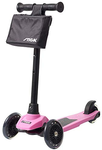 STIGA Mini Kick Supreme + Sparkcykel med 3 Hjul för Barn, rosa