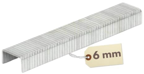 Tackerklammern Typ 50 Heftklammern Handtacker Klammer Tackernadeln Stahlklammer Tacker Klammern T-50 verzinkter Stahl Heft Klammern Flachdrahtklammern 6 mm 5000 St