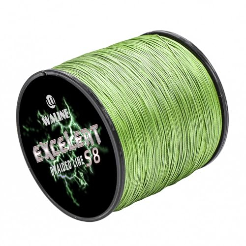 Waline 8 Stränge Super Strong PE Geflochtene Angelschnur 8fach Grün Mehrfarbig 300m 500m Angelschnur 20lb 30lb 40lb 60lb 80lb 8-Way Seefischleine (Armeegrün, 14lb/0.10mm/ 300m(328yds))