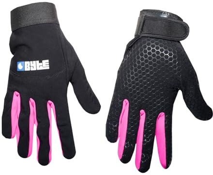 Byte hud hockeyhandskar svart rosa (medium)