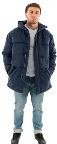 Tommy Jeans Men Parka Tech Winter, Blue (Twilight Navy), S