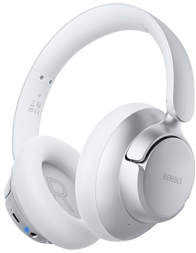 BERIBES Hybrid Active Noise Cancelling Headphones Wireless Over Ear 70Hours