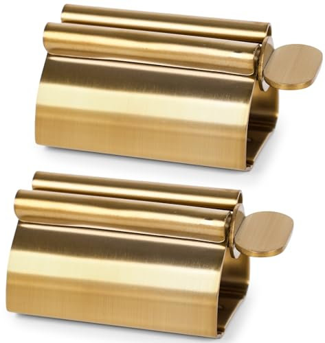 LOVEINUSA Toothpaste Tube Squeezer Dispenser, 2 PCS Toothpaste Roller