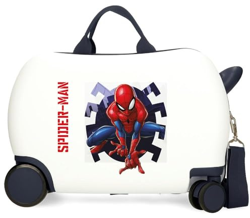 Joumma Marvel Spiderman Attack barnresväska vit 45 x 31 x 20 cm hård ABS 24,6 L 1,8 kg 2 hjul bagage hand, Spindelmannen attack, 31 cm x 45 cm x 20 cm, barnresväska
