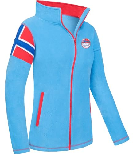 Nebulus Damen Fleecejacke REAL, warme Fleece Jacke, mit langem Full-Zip Reißverschluss