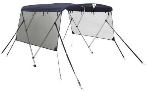 vidaXL Toldo Bimini 3 Arcos con Paredes Laterales de Malla