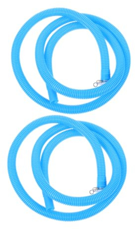 Homoyoyo 2pcs Washer Inlet Hose Kit Pe Drain Hose for Half Automatic Washing Machines Air Conditioners Flexible Design Easy Installation
