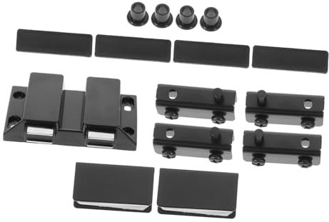 Angoily Glastürscharnier Für Schranktüren Unsichtbares Scharnier Verstecktes Türscharnier Schließendes Scharnier Mit Magnetischem Clip Für Sicheren Halt