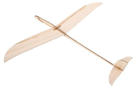 SUPVOX Wooden Airplane Hand Launch Glider Craft Kit for Kids Birthday Toy Handmade Model to Assemble