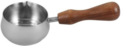 VINTORKY Piccolo Bricco Acciaio Inossidabile con Manico per Latte e Salsa Design Elegante e Funzionale per caffè e tè capacità