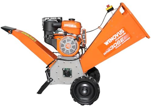 Trituradora de Ramas Zeppelin Wenovus WNS306E, Motor 459cc, 15 HP, Corte 100mm, Arranque Eléctrico
