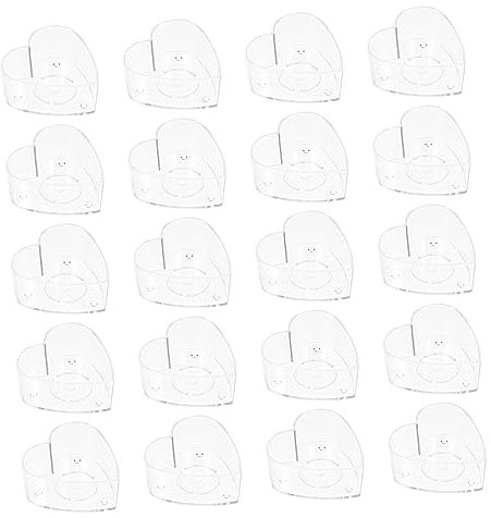 OSALADI Caja de Plástico para Hacer Velas DIY Reutilizable y Práctica, 20 Moldes Elegantes y Simples para Velas Artesanales en Oficina o Manualidades