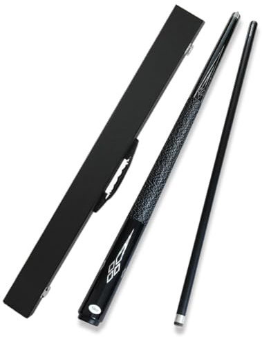 Stecca da biliardo 147CM Stecche da Biliardo in legno d'acero in fibra di carbonio snodata da 1/2, stecca da biliardo professionale fatta a mano con scatola, 10 mm/11,5 mm/13 mm a scelta(Size:11.5MM)