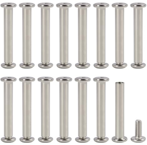15 Pezzi Vite per mobili Raccordo, Collegamento M4x10 /M4×30mm in Acciaio Inox, Viti per Mobili con Manicotto Filettato, Raccordo Resistente e Antiruggine, per Armadi, Letti, Porte, Librerie e Sedie