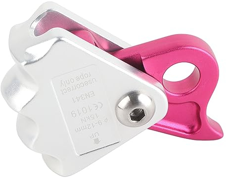 Dispositif de Descente en Rappel Auto-freinant 15 KN, Serre-câble, descendeur Auto-freinant pour Corde de 9 à 12 mm, Anneau de Rappel, équipement d'escalade