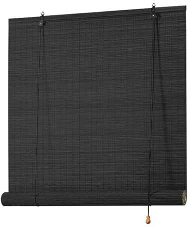 Bamboo Blinds Natural Bamboo Privacy Blinds 50 60 70 80 90 100 110 120 130 140 150 160cm Wide Roll Up Bamboo Roman Shades Sun Protection/Breathable Decorative Curtains For Indoor/Outdoor