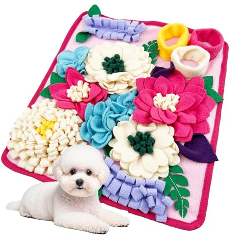 Tapis de Fouille pour Petits Chiens - Base Antidérapante et Pliable Coussins de Fourrage - Tapis de Fouille pour Chiot | pour Alimentation, Entraînement, Reniflement et Enrichissement en