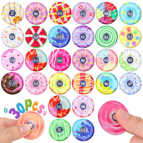 30 Pcs Party Bag Fillers Kids Fidget Spinner Sensory Fidget Toys Fidgets | Party Favours Mini Toys Bulk Gifts Pass the Parcel Prizes Classroom Rewards Fillers Fidgets Box Kids Lucky Dip Prizes