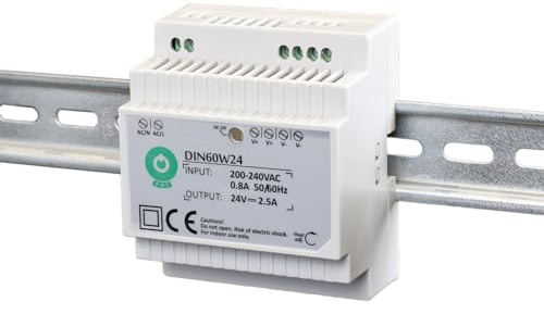 POS Professionelles Hutschienen Netzteil LED Trafo 12V DC 5A 60W, Konstantspannung, CE, Schutzarten: Kurzschlussschutz, Überspannungsschutz, Übertemperaturschutz. Für LED Produkte 12V DC