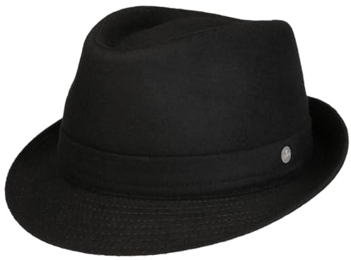 Lierys Aneb Chapeau Trilby Feutre Laine Teflon Impermeable Fedora Outdoor Made in Italy Unisexe Automne Hiver