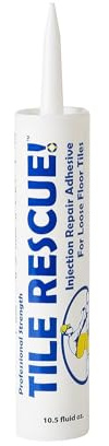 Tile Rescue Injection Repair Adhesive 10.5 oz. Tube for Loose & Hollow Tile, Marble, Stone & Wood Floors. *for Best Results Use The Proven Power of a Caulk Gun*