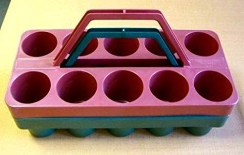 1 Gläserträger für 10 Willi Becher 0,2-0,3 aus Kunststoff rot