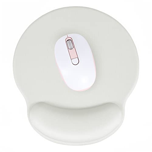 Hsurbtra Mauspad mit Handballenauflage Ergonomisches Wasserdicht Komfort (Space Grau, L 25 * 24cm)