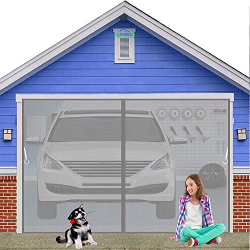 LZHBD Fly Screen Door Windows to Open & Close, 120x255 cm, Self-Adhesive Insect Screen Roller Blind Keep Fly Bug Out, Gray [New Version]