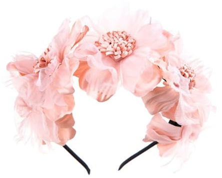 ulafbwur Haarband für Kleinkinder, Blumendekoration, All-Match, elastisch, für Babys, Mädchen, Blumen-Haarreifen für Party, Baby-Kopfbedeckung, elastisches Haarband