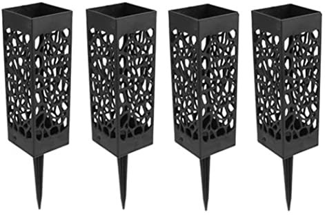Jorzer Grabblumenhalter Plastikfriedhof Grabvasen Schwarze Gedenkgräber Vasen für Grabemorigraves Vasen, Grabdekorationen 4pcs
