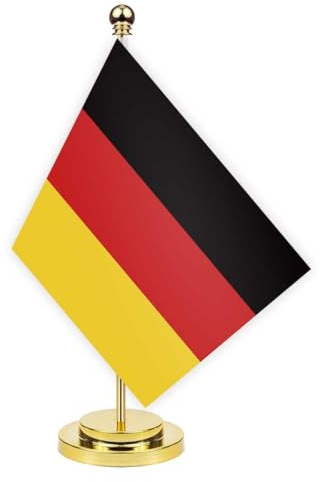 Deutschland Schreibtisch Flagge, 30cm großes kleines DeutschDeutsch Banner im Freien, winziges Drucken Dekor für Büro Home Tisch desk Germany