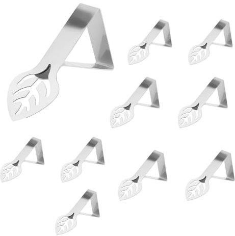 Pinzas para Mantel,10 Piezas Sujeta Manteles,Pinzas Mantel Mesa Exterior,Mesa Exterior Terraza,para Fiestas Pesadas,Bodas,Restaurantes,Acampadas,Esenciales