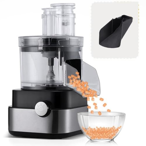 Coupe-légumes électrique avec grille à 5 cubes d'une capacité de 5000 ml Hachoir à fruits et légumes Hachoir à carottes/patates/oignons pour la maison/le commerce 600W