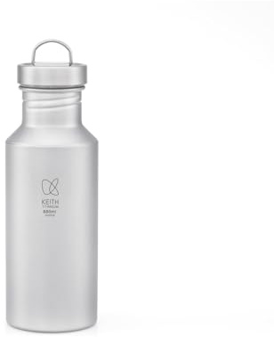 Keith Titanium Water Bottle Lightweight Direct Drinking Wide Mouth Camping Water Bottle Climbing Bike Storage Case (Ti3031-550)