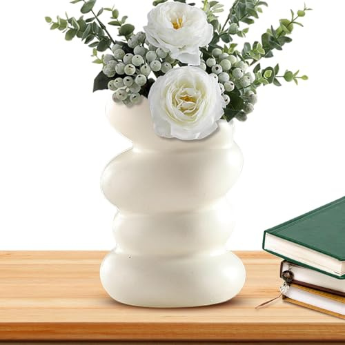 Blomvas modern – spiralblomvas för heminredning | pampasgräsvas