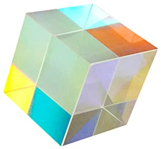 QUMIIRITY Optische Glaslinse Exquisites Prisma für Lichtdispersion für Lehrzwecke DIY Dekoration Kinderexperimente Fördert das Verständnis von Lichtreflexion