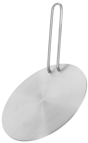 MUELODSIC Diffuseur de Chaleur pour Cuisinière Électrique pour Plaque à Induction Distribution Uniforme Chaleur Poignée Détachable en Acier Inoxydable Accessoire Pratique