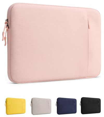 ProCase Laptopfodral för MacBook Neo 13 tum 2026 (modell A3404, A18 Pro), skyddsfodral med mjukt foder, smal resväska med ficka för tillbehör, skräddarsydd för MacBook Neo 13 tum – rouge