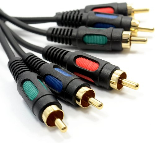 kenable Komponenten Video RGB YUV 3 Cinch Zum 3 Cinch Kabel Anschlusskabel 50 cm 0,5 m [0,5m]