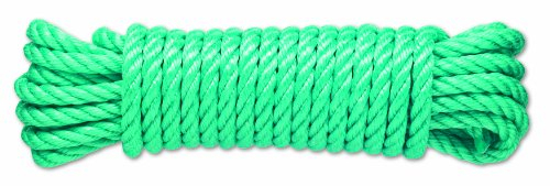 Chapuis PC8 Cuerda de polipropileno retorcida - 1,5 t - Diámetro 10 mm - Largo 15 m - Verde