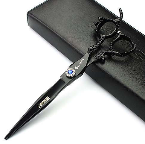 6/7/8/9 pollici professionale tagliacapelli set, acciaio inossidabile taglienti tagliacapelli, forbice specifiche per parrucchiere(Taglio piatto da 7 pollici)